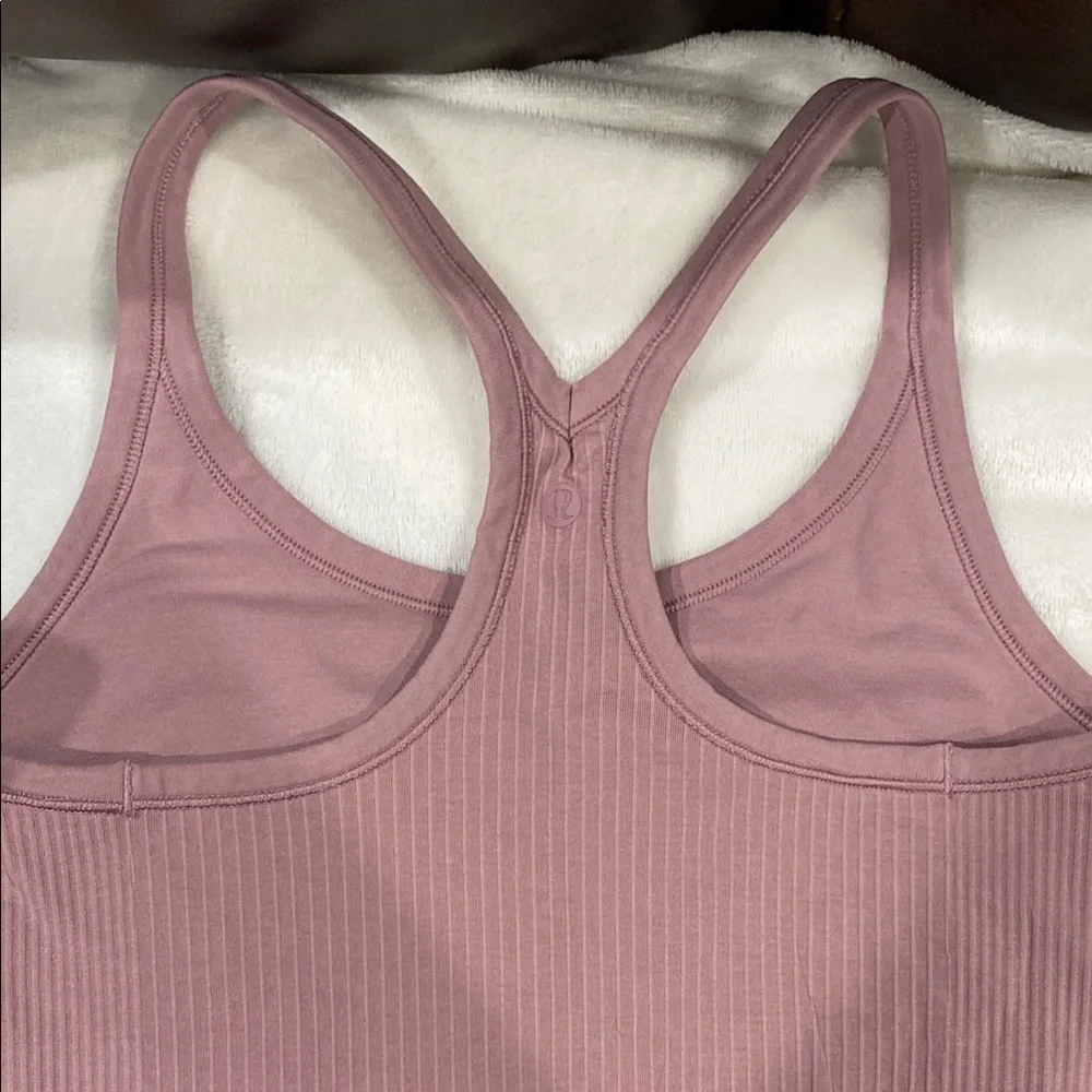 Pink Ribbed Tank Top - Picture 3 of 6